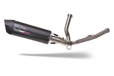 Exhaust compatible with Suzuki V-Strom 650 2021-2025, Furore Evo4 Poppy, Mid-Full system exhaust including removable db killer 