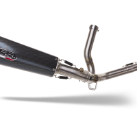 Exhaust compatible with Suzuki V-Strom 650 2021-2025, Gpe Ann. Poppy, Mid-Full system exhaust including removable db killer 