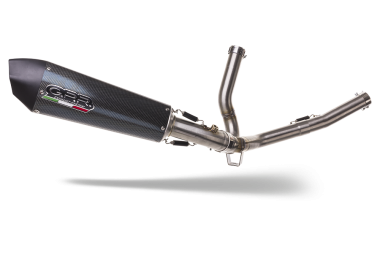 Exhaust compatible with Suzuki V-Strom 650 2021-2025, Gpe Ann. Poppy, Mid-Full system exhaust including removable db killer 