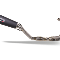 Exhaust compatible with Triumph Daytona 660 2023-2025, Gpe Ann. Black titanium, Full system exhaust, including removable db killer 
