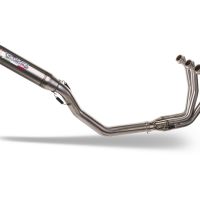 Exhaust compatible with Triumph Trident 660 2021-2024, Deeptone Inox, Full system exhaust, including removable db killer 