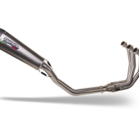 Exhaust compatible with Yamaha XSR900 2022-2024, Gpe Ann. titanium, Full system exhaust, including removable db killer 