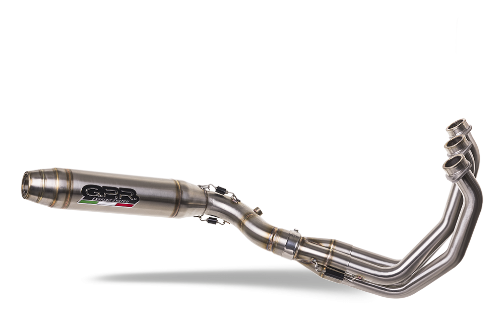 Exhaust compatible with Triumph Tiger Sport 660 2022-2024, Deeptone Inox, Full system exhaust, including removable db killer 