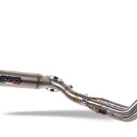 Exhaust compatible with Triumph Trident 660 2021-2024, Deeptone Inox, Full system exhaust, including removable db killer 