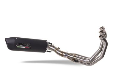 Exhaust compatible with Yamaha FZ-09 2017-2020, Furore Evo4 Nero, Full system exhaust, including removable db killer 