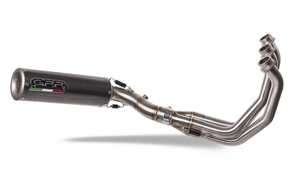 Exhaust compatible with Triumph Trident 660 2021-2024, M3 Poppy , Full system exhaust, including removable db killer 