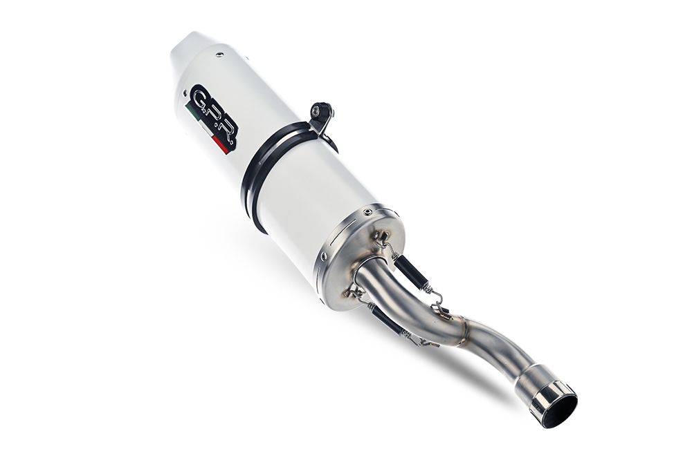 Exhaust compatible with Zontes Zt 125 G1 - U - U1 - Z2 2020-2024, Albus Ceramic, Full system exhaust, including removable db killer 