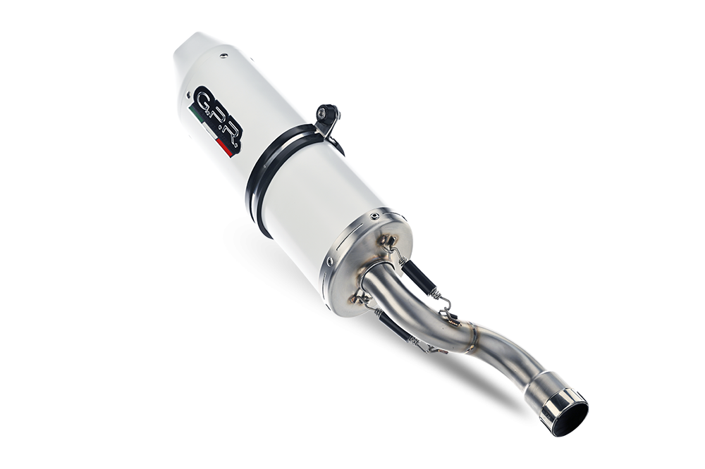Exhaust compatible with Ajp PR5 2015-2018, Albus Ceramic, Slip-on exhaust including removable db killer and link pipe 