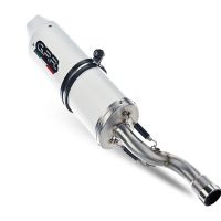 Exhaust compatible with Zontes Zt 125 G1 - U - U1 - Z2 2020-2024, Albus Ceramic, Full system exhaust, including removable db killer 