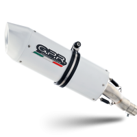 Exhaust compatible with Yamaha WR250X/R 2007-2019, Albus Ceramic, Slip-on exhaust including removable db killer and link pipe 