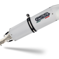 Exhaust compatible with Husqvarna Nuda 900 900R 2012-2013, Albus Ceramic, Slip-on exhaust including removable db killer and link pipe 