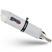 Exhaust compatible with Yamaha YZF 1000 R1 1998-2001, Albus Ceramic, Slip-on exhaust including removable db killer and link pipe, EPA-compliant 
