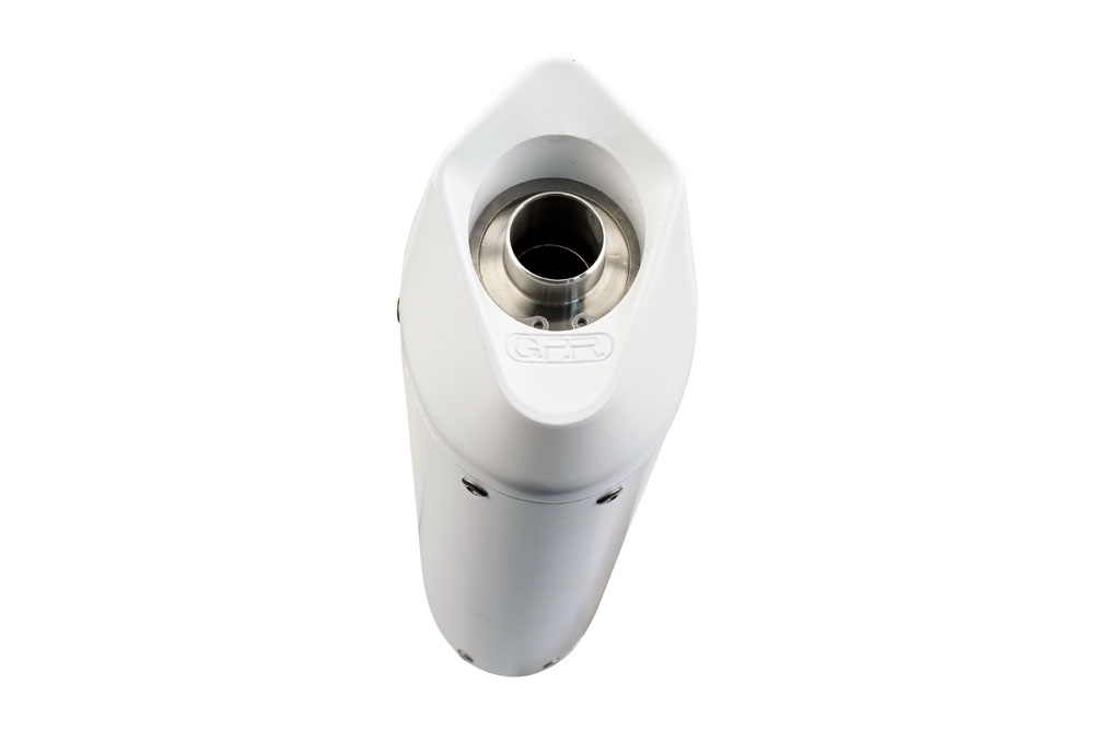Exhaust compatible with Fantic Motor XMF Motard 125 Competition/Performance 2025-2026, Albus Ceramic, Slip-on exhaust including link pipe and removable db killer 