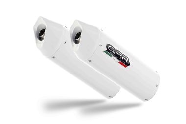 Exhaust compatible with Bmw K1600GTL 2012-2016, Albus Ceramic, Dual slip-on including removable db killers and link pipes, EPA-compliant 