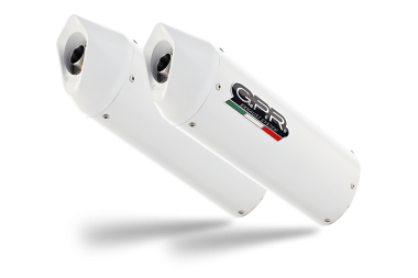 Exhaust compatible with Bmw K1600GTL 2012-2016, Albus Ceramic, Dual slip-on including removable db killers and link pipes 