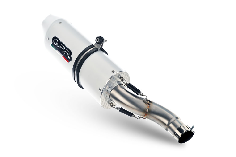 Exhaust compatible with Ktm 890 Adventure R/Rally 2025-2026, Albus Evo4, Slip-on exhaust including removable db killer and link pipe, EPA-compliant 