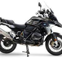Exhaust compatible with Bmw R1250GS - Adventure 2019-2020, Furore-X Acciaio Inox, Slip-on exhaust including removable db killer and link pipe, not EPA-compliant 