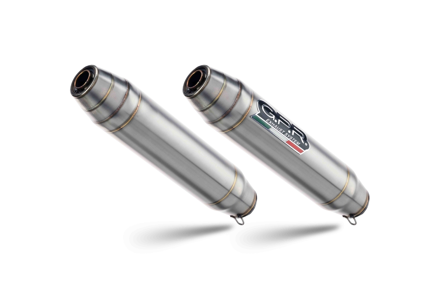 Exhaust compatible with Ducati 749 2003-2007, Deeptone Inox, Dual slip-on including removable db killers and link pipes, EPA-compliant 