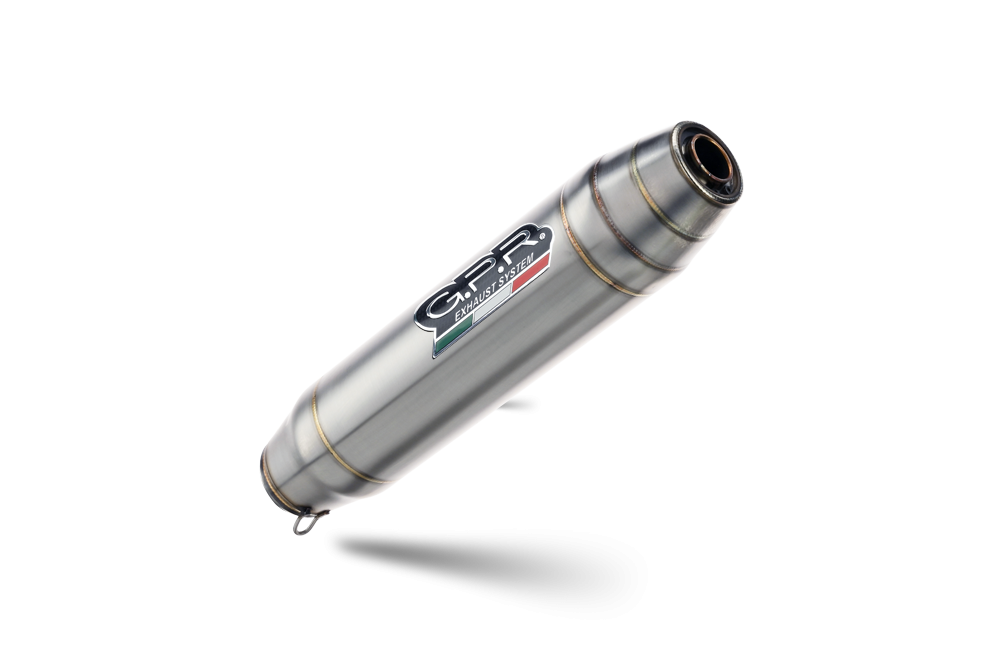 Exhaust compatible with Yamaha WR125X 2009-2014, Deeptone Inox, Slip-on exhaust including removable db killer and link pipe 