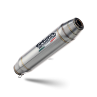 Exhaust compatible with Yamaha WR125X 2009-2014, Deeptone Inox, Slip-on exhaust including removable db killer and link pipe 