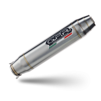 Exhaust compatible with Yamaha WR125X 2009-2014, Deeptone Inox, Slip-on exhaust including removable db killer and link pipe 