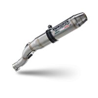 Exhaust compatible with Aprilia Dorsoduro 750 2008-2016, Deeptone Inox, Dual slip-on exhausts including link pipes 