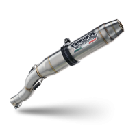 Exhaust compatible with Yamaha WR125X 2009-2014, Deeptone Inox, Slip-on exhaust including removable db killer and link pipe 