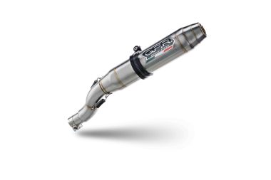 Exhaust compatible with Beta RR 125 Enduro Ac 4t 2005-2009, Deeptone Inox, Slip-on exhaust including removable db killer and link pipe, EPA-compliant 