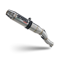 Exhaust compatible with Kawasaki Z-125 2019-2020, Deeptone Inox, Slip-on exhaust including removable db killer and link pipe 