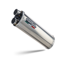 Exhaust compatible with Triumph Tiger 900 GT / Pro / Rally Pro 2024-2025, Dual Inox, Slip-on exhaust including removable db killer and link pipe 