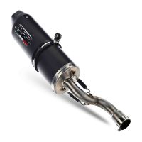 Exhaust compatible with Yamaha Mt-25 250 2018-2020, FURORE EVO4 NERO, Slip-on exhaust including removable db killer and link pipe, EPA-compliant 