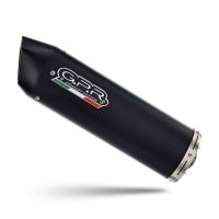 Exhaust compatible with Zontes Gk 125 2022-2024, Furore Nero, Full system exhaust, including removable db killer 