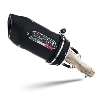 Exhaust compatible with Honda CBR1000RR 2014-2016, Furore Nero, Slip-on exhaust including link pipe 