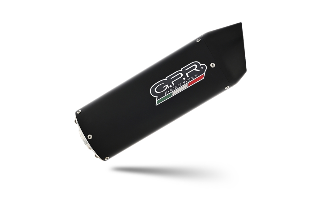 Exhaust compatible with Husqvarna Enduro 701 2021-2024, Furore Evo4 Nero, Slip-on exhaust including link pipe and removable db killer 