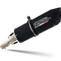 Exhaust compatible with Husqvarna Enduro 701 2021-2024, Furore Evo4 Nero, Slip-on exhaust including link pipe and removable db killer 