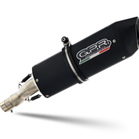 Exhaust compatible with Yamaha WR125R 2009-2011, Furore Nero, Slip-on exhaust including removable db killer and link pipe 