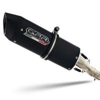 Exhaust compatible with Yamaha WR250X/R 2007-2019, Furore Nero, Slip-on exhaust including removable db killer and link pipe, EPA-compliant 