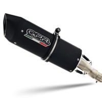 Exhaust compatible with Yamaha WR250X/R 2007-2019, Furore Nero, Slip-on exhaust including removable db killer and link pipe 