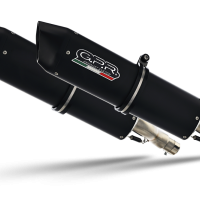 Exhaust compatible with Kawasaki ZX-14R 2012-2016, Furore Nero, Dual slip-on including removable db killers and link pipes 