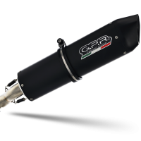 Exhaust compatible with Husqvarna Nuda 900 900R 2012-2013, Furore Nero, Slip-on exhaust including link pipe 