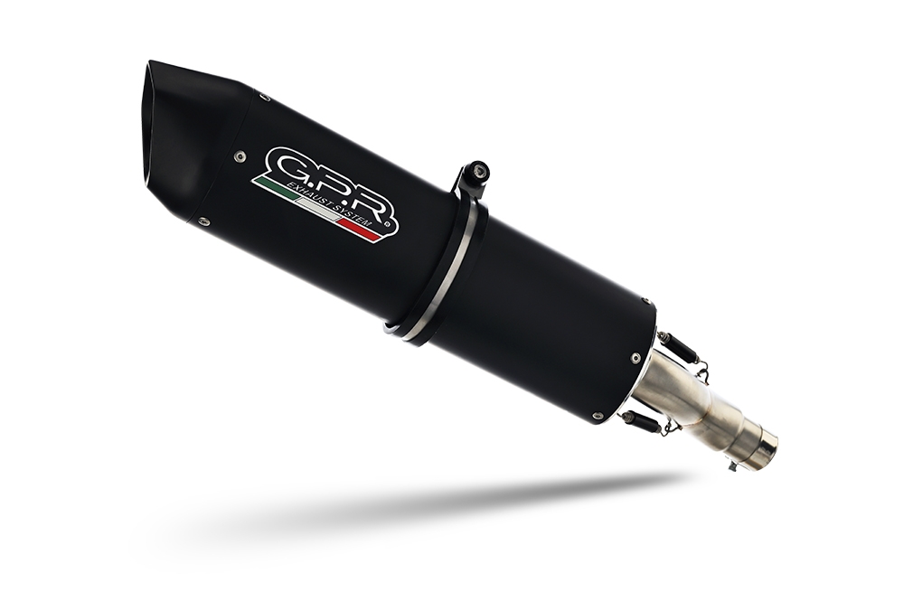 Exhaust compatible with Yamaha T-Max 560 2020-2021, Furore Nero, Full system exhaust, including removable db killer 