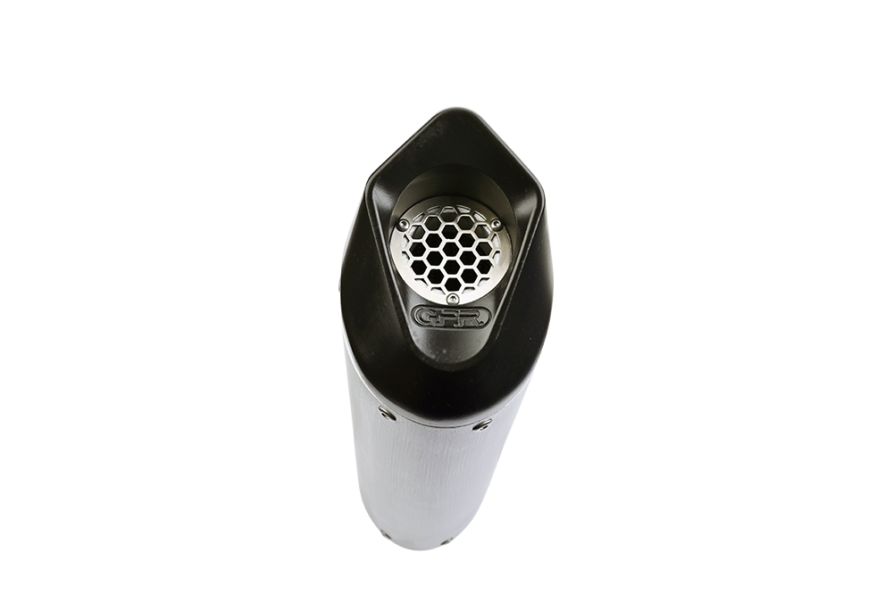 Exhaust compatible with Husqvarna Enduro 701 2021-2024, Furore Evo4 Nero, Slip-on exhaust including link pipe and removable db killer 
