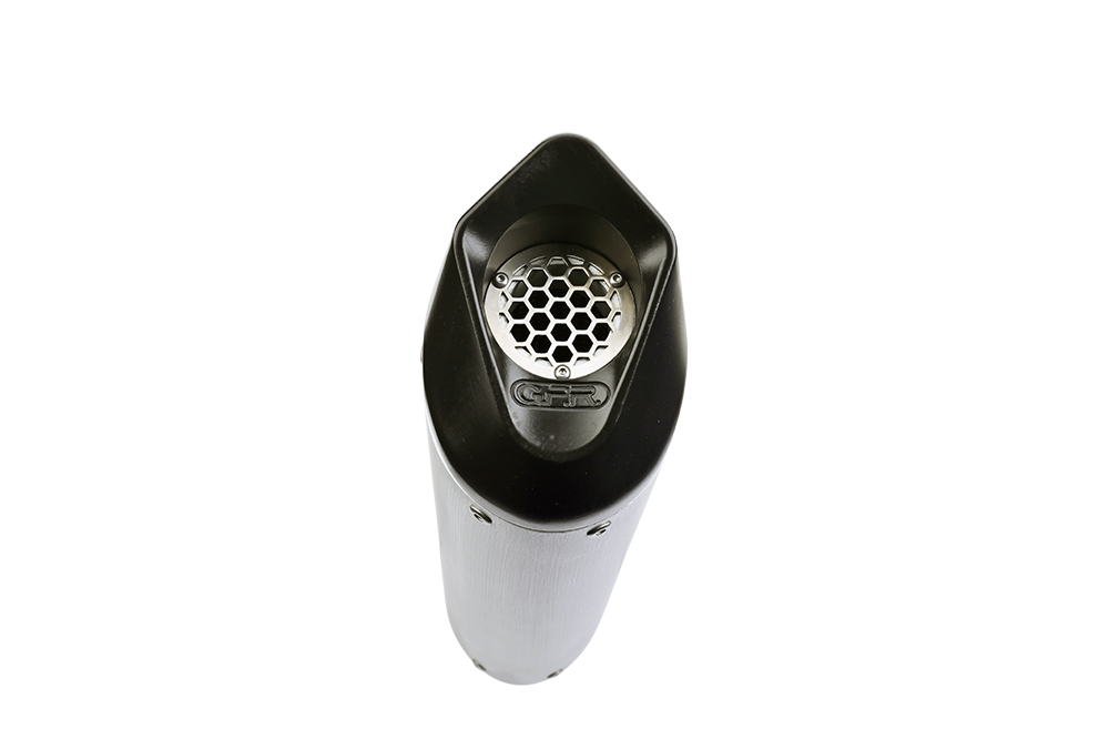 Exhaust compatible with Honda CB500F 2016-2018, Furore Evo4 Nero, Slip-on exhaust including removable db killer and link pipe 