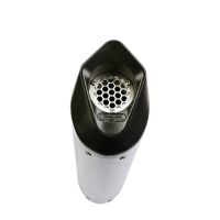 Exhaust compatible with Husqvarna Enduro 701 2021-2024, Furore Evo4 Nero, Slip-on exhaust including link pipe and removable db killer 