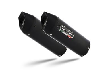 Exhaust compatible with Suzuki Hayabusa GSX1300R 2017-2020, Furore Evo4 Nero, Dual slip-on including removable db killers and link pipes, EPA-compliant 