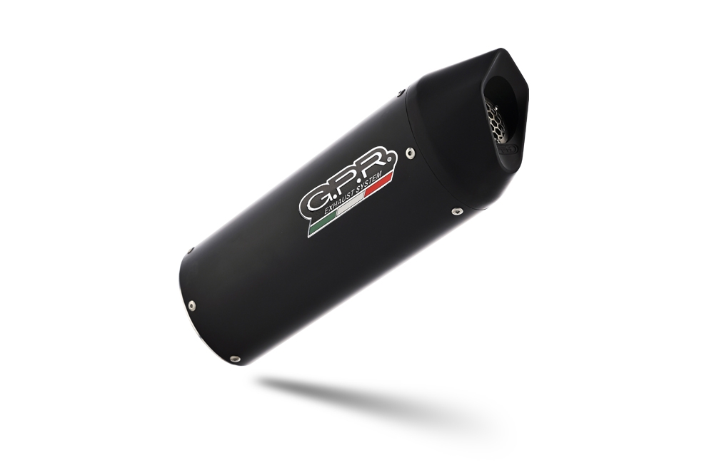 Exhaust compatible with Husqvarna Enduro 701 2021-2024, Furore Evo4 Nero, Slip-on exhaust including link pipe and removable db killer 