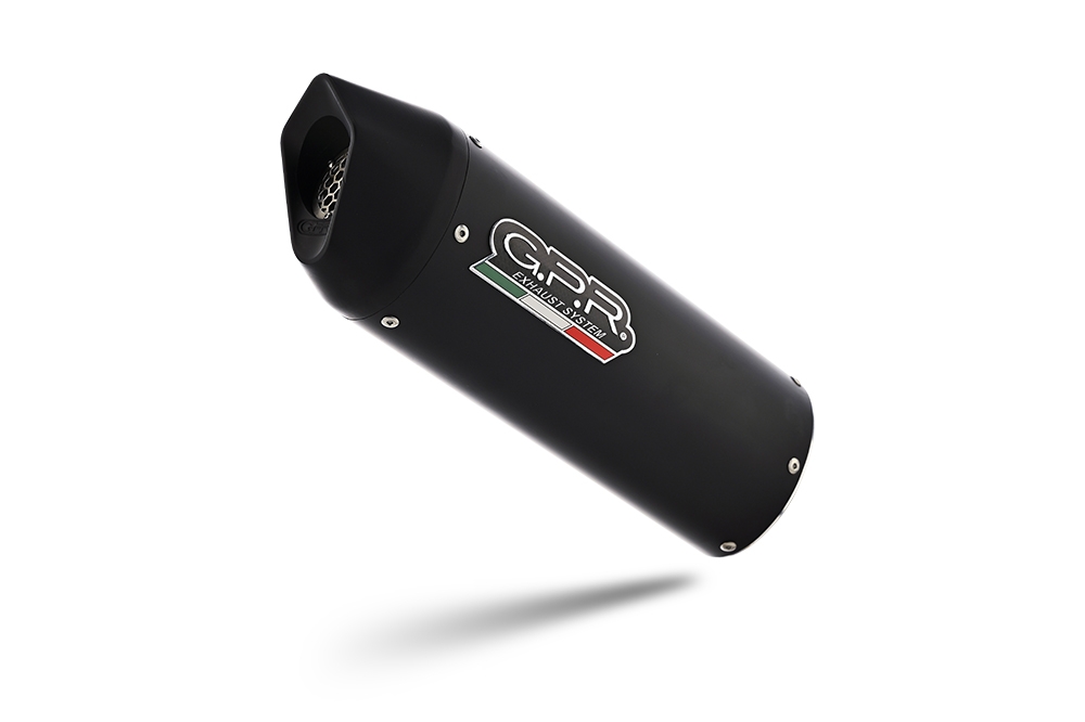 Exhaust compatible with Ktm 890 SMT 2025-2026, Furore Evo4 Nero, Slip-on exhaust including removable db killer and link pipe, EPA-compliant 