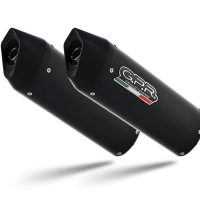 Exhaust compatible with Kawasaki ZX-10R 2006-2007, Furore Nero, Dual bolt-on silencers including removable db killers 