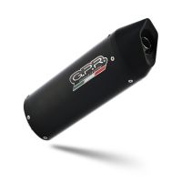 Exhaust compatible with Aprilia Mana 850 Gt 2007-2016, Furore Nero, Mid-Full system exhaust including removable db killer 