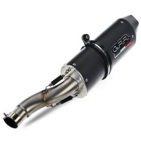 Exhaust compatible with Husqvarna Enduro 701 2021-2024, Furore Evo4 Nero, Slip-on exhaust including link pipe and removable db killer 
